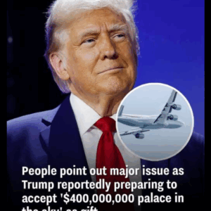 People point out major issue as creportedly preparing to accept ‘$400,000,000 palace in the sky’ as gift
